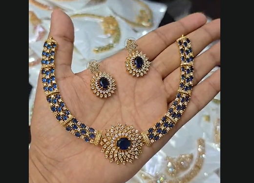 Pink Ruby Kundan Necklace Set