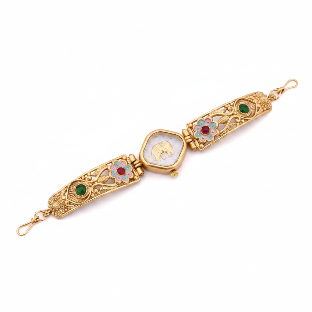 High Gold Antique Watch – White Background