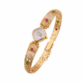 High Gold Antique Watch white background