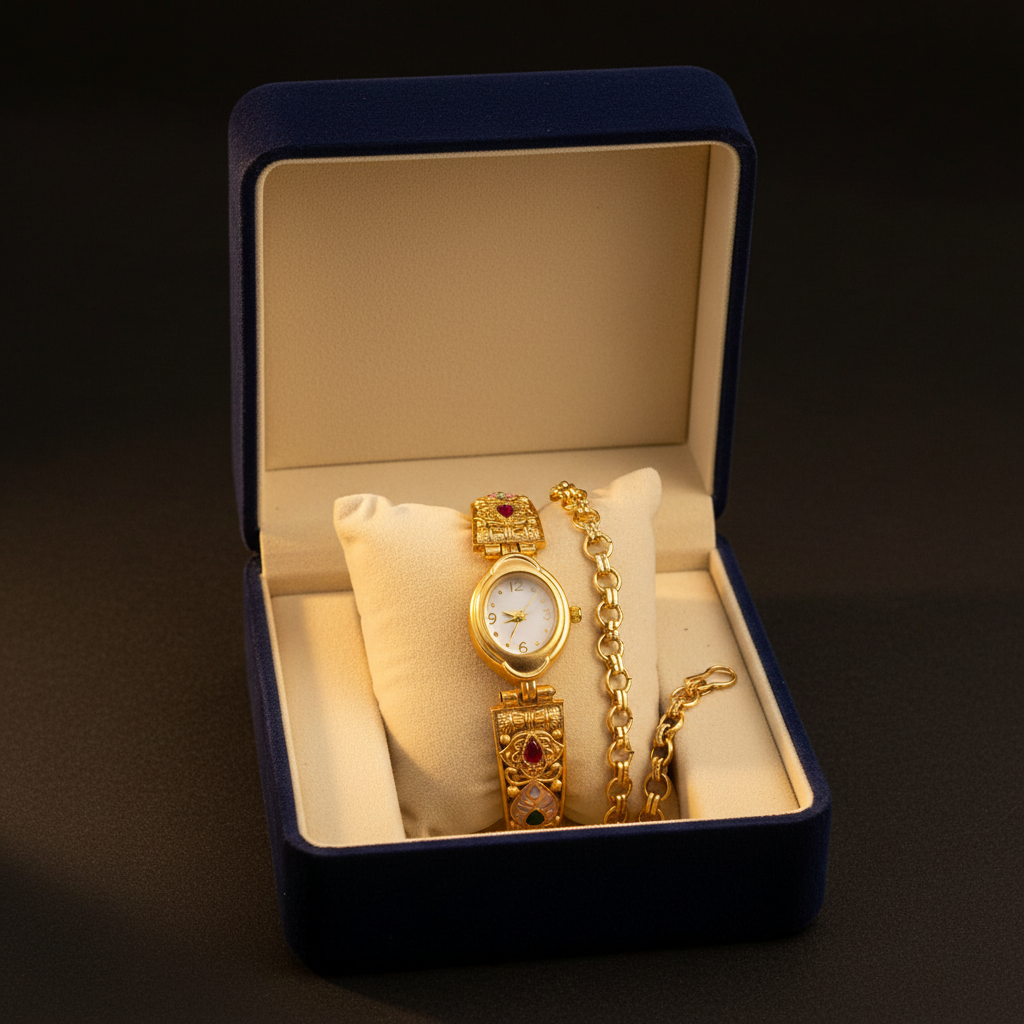 High Gold Antique Watch gift box