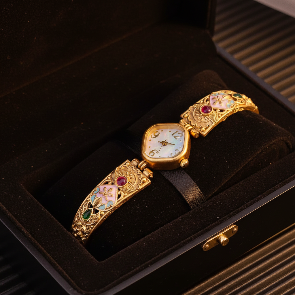 High Gold Antique Watch gift box