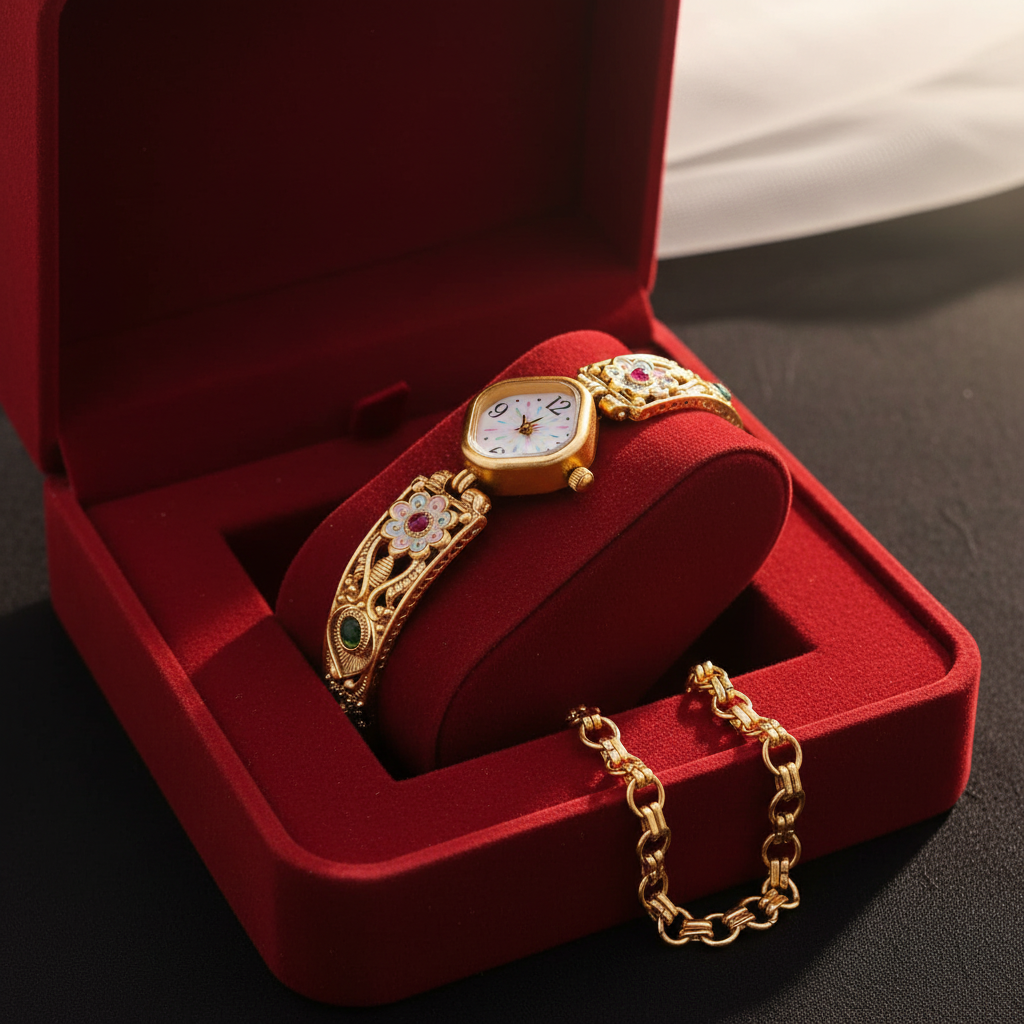 High Gold Antique Watch gift box