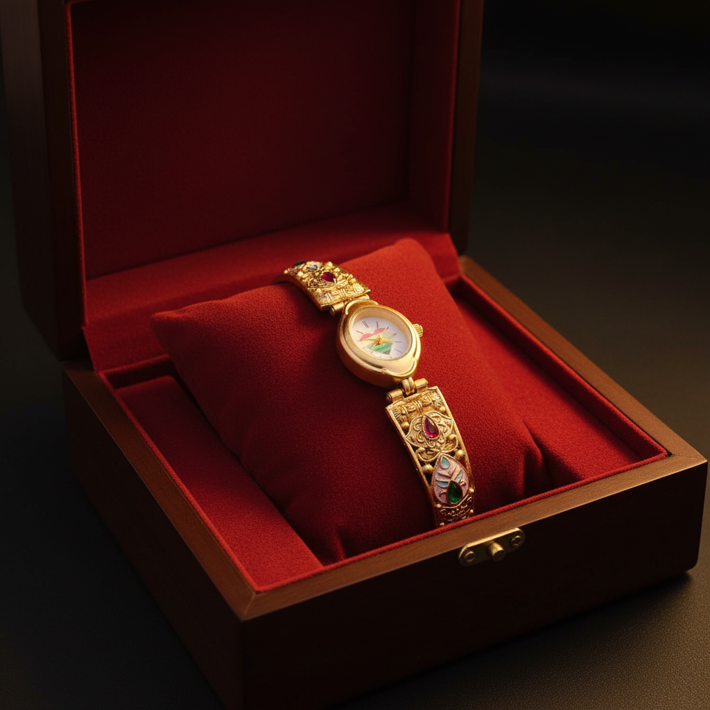 High Gold Antique Watch gift box