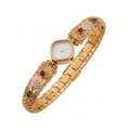 High Gold Antique Watch white background