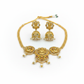 Lakshmi Temple Necklace - White Background