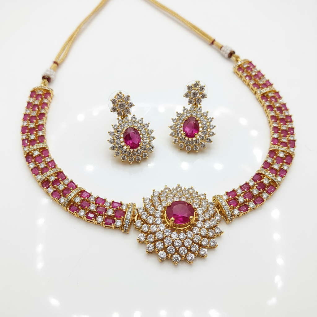 Ruby Pink White BG